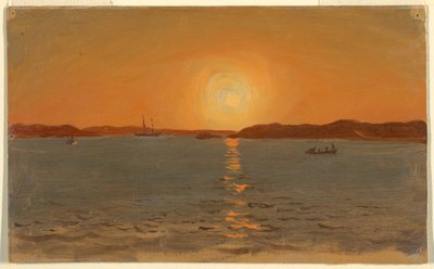 Tegning, Newfoundland, Cat Head, juni 1859 af Frederic Edwin Church