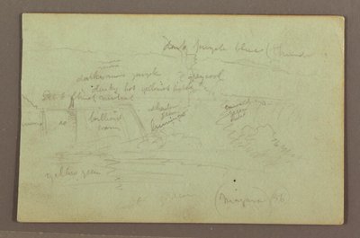 Tegning, Niagara Falls set fra den canadiske side, 1856 af Frederic Edwin Church