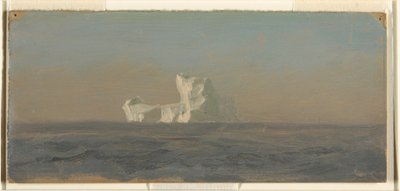 Tegning, ud for Iceberg, Newfoundland, juni 1859 af Frederic Edwin Church
