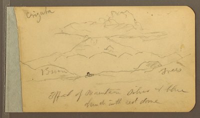 Tegning, Orizaba; bagside: Himmel, 1889 af Frederic Edwin Church