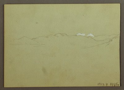 Tegning, plante- og landskabsstudie, 28. april 1869 af Frederic Edwin Church