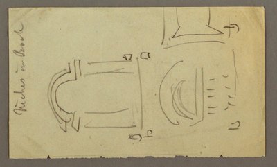 Tegning, rektangulært design, muligvis 1868 af Frederic Edwin Church
