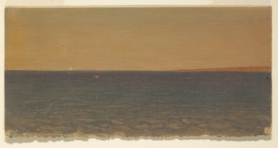 Tegning, Havbillede med isbjerg, 1859 af Frederic Edwin Church