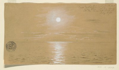 Tegning, Havbilleder, Newfoundland, 6. juli 1859, 1859 af Frederic Edwin Church