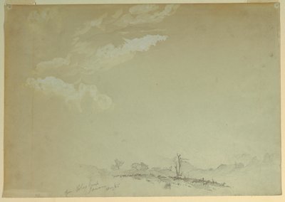 Tegning, skitser, Bloxburgh, Jamaica, 1865 af Frederic Edwin Church