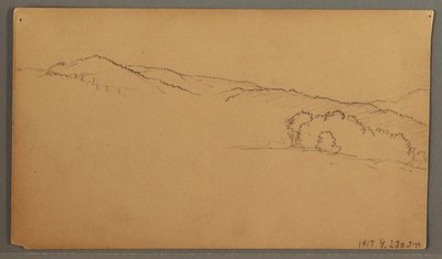 Tegning, Himmelstudie, muligvis 1873 af Frederic Edwin Church