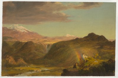 Tegning, Sydamerikansk landskab, 1854 af Frederic Edwin Church