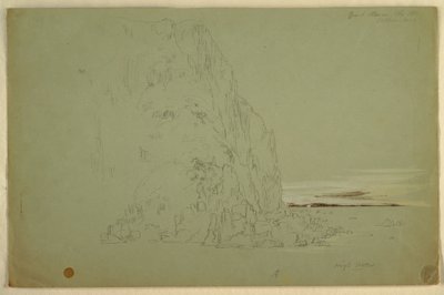 Tegning, "Southern Head", 1851 af Frederic Edwin Church