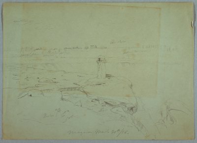 Tegning, Terrapin Point, 20. marts 1856 af Frederic Edwin Church