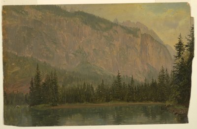 Tegning, Hintersee, nær Berchtesgaden, Bayern, juni 1868 af Frederic Edwin Church
