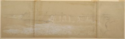 Tegning, Niagara-vandfaldene, september eller oktober 1856 af Frederic Edwin Church