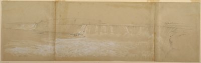 Tegning, Niagara-vandfaldene, september eller oktober 1856 af Frederic Edwin Church