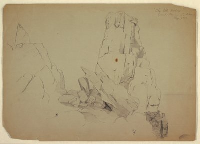 Tegning, "Den gamle biskop", september 1851 af Frederic Edwin Church