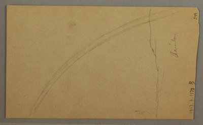Tegning, Valley, regnbue, muligvis 1865-66 af Frederic Edwin Church