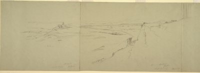 Tegning, Udsigt fra Akropolis, 1869 af Frederic Edwin Church