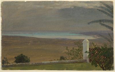 Tegning, Udsigt over havet, 1865 af Frederic Edwin Church