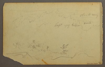 Tegning, Skovlandskab, 1844 af Frederic Edwin Church