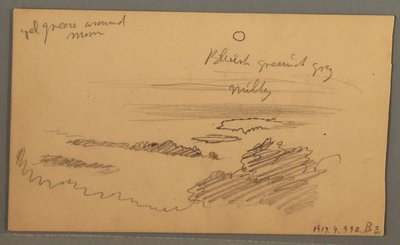 Tegning, Skovklædt dal, oktober 1873 af Frederic Edwin Church