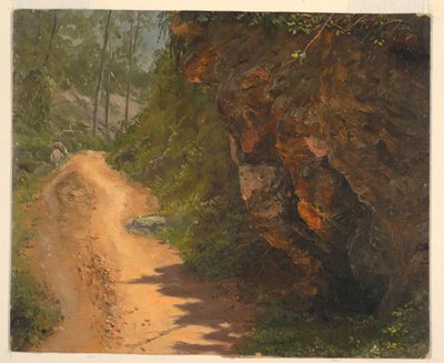 Tegning, Woodland Path, Jamaica, juni 1865 af Frederic Edwin Church