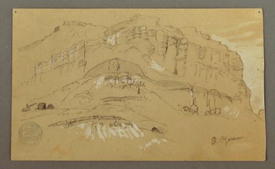 El Yemen-dalen, Arabien: Klippemur af Frederic Edwin Church