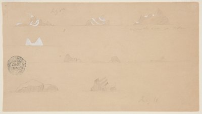 Flydende isbjerge af Frederic Edwin Church