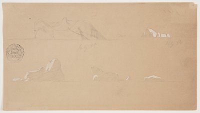 Flydende isbjerge af Frederic Edwin Church