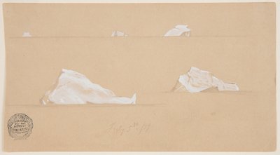 Flydende isbjerge af Frederic Edwin Church