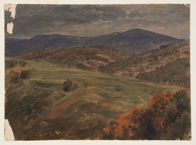 Bakket landskab, tidligt efterår af Frederic Edwin Church