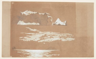 Isbjerge nær Cape St. John og Gull Island, Newfoundland af Frederic Edwin Church