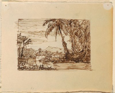 Imaginært Landskab med af Frederic Edwin Church