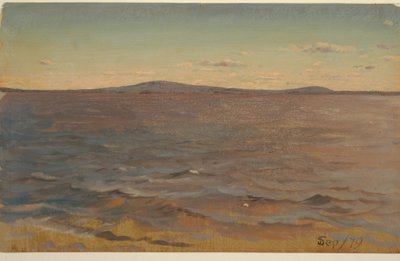 Maine -kysten, surf af Frederic Edwin Church