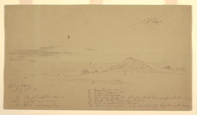 Mount Chimborazo ved solnedgang af Frederic Edwin Church