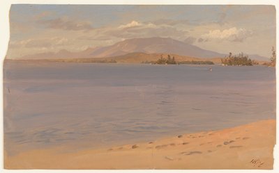 Mount Katahdin fra Lake Millinocket af Frederic Edwin Church