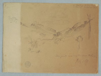 Bjerglandskab nær Jorje, Ecuador af Frederic Edwin Church
