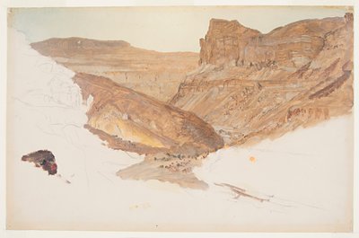 Bjergstrøm, Yemen-dalen, Palæstina, 1868. af Frederic Edwin Church