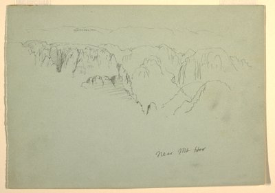 Mountain, Wady el-Arabah, 23. februar 1868 af Frederic Edwin Church