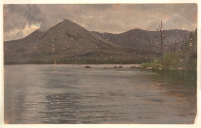 Katahdin-bjerget, fra Katahdin-søen af Frederic Edwin Church