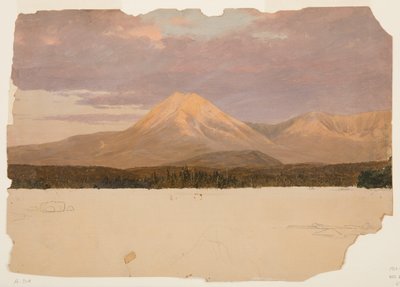 Katahdin-bjerget fra Katahdin-søen af Frederic Edwin Church