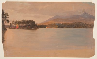Mt. Katahdin fra Togue Pond af Frederic Edwin Church