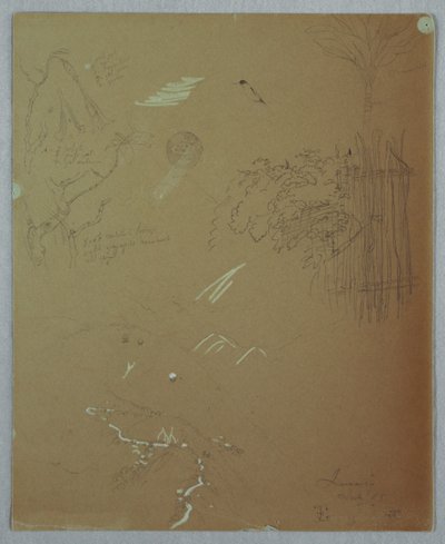 Naturstudier, Blue Mountains, Jamaica af Frederic Edwin Church
