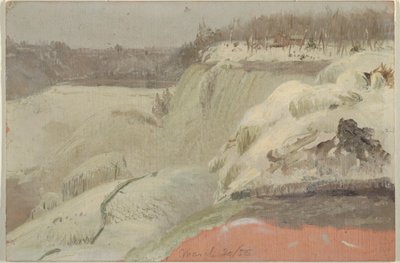 Niagara Falls in the Snow, set fra Goat Island af Frederic Edwin Church