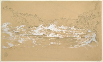 Niagara River Gorge af Frederic Edwin Church