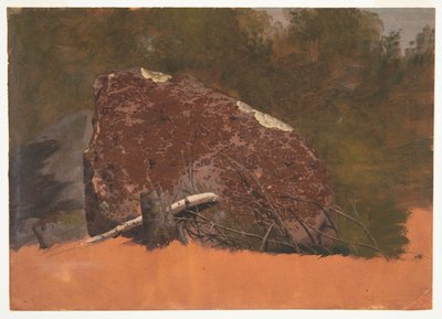 Muligvis Mt. Desert, Island, rock af Frederic Edwin Church