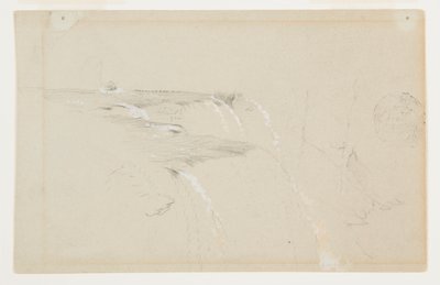 Randen af American Falls, Niagara-floden af Frederic Edwin Church