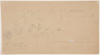 Skitser af isbjerge, ud for Greenspond, Newfoundland af Frederic Edwin Church