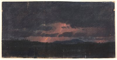 Storm over Hudson Valley af Frederic Edwin Church