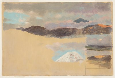 Studier af Mount Chimborazo, Ecuador af Frederic Edwin Church