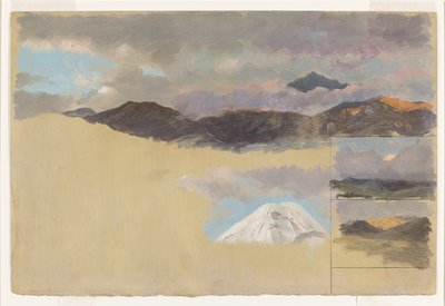 Studier af Mount Chimborazo, Ecuador af Frederic Edwin Church