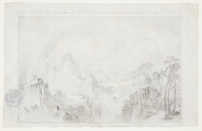 Undersøgelse til "Rainy Season in the Tropics" af Frederic Edwin Church