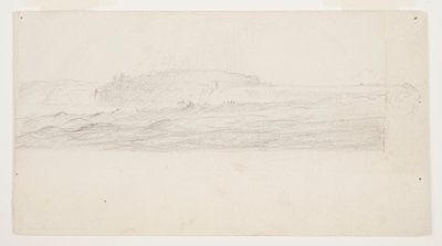 Studie til et maleri af Niagara Falls af Frederic Edwin Church